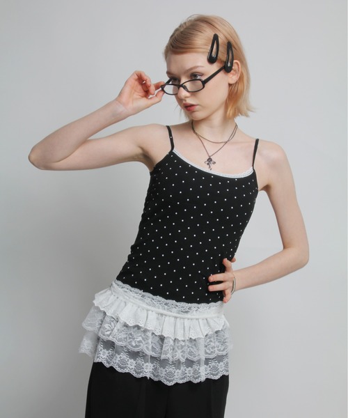 IMARI（イマリ）の「【 IMARI / イマリ 】 レース フリル レイヤード スカート #（スカート・レディース・ブラック/ホワイト/ホワイト系その他・FREE）」の8枚目の写真