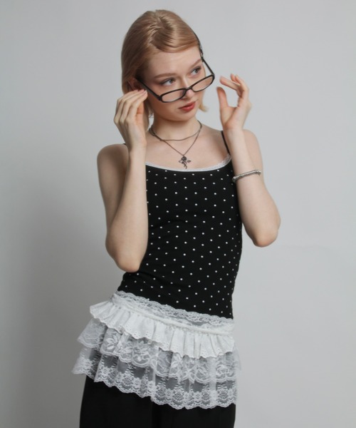 IMARI（イマリ）の「【 IMARI / イマリ 】 レース フリル レイヤード スカート #（スカート・レディース・ブラック/ホワイト/ホワイト系その他・FREE）」の13枚目の写真