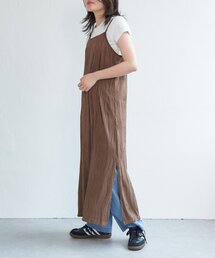 ウェーブパイピングキャミワンピース