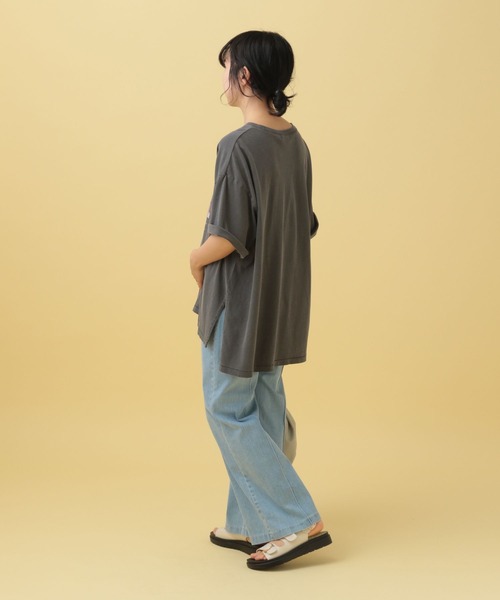 LEPSIM（レプシィム）の「【産前・産後対応】マタニティ／スペースプリントTSS　498579（マタニティウェア/グッズ・レディース・チャコールグレー/オフホワイト・FREE）」の21枚目の写真