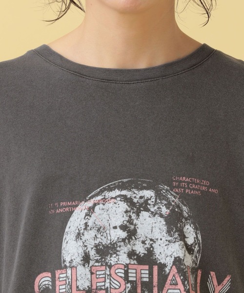 LEPSIM（レプシィム）の「【産前・産後対応】マタニティ／スペースプリントTSS　498579（マタニティウェア/グッズ・レディース・チャコールグレー/オフホワイト・FREE）」の13枚目の写真