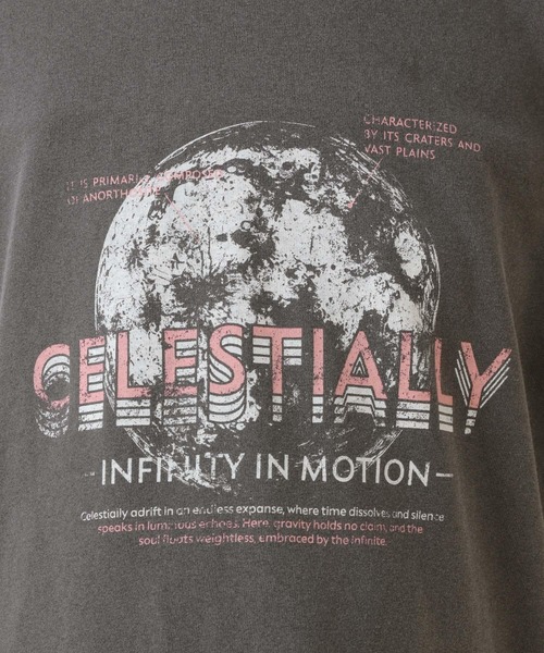 LEPSIM（レプシィム）の「【産前・産後対応】マタニティ／スペースプリントTSS　498579（マタニティウェア/グッズ・レディース・チャコールグレー/オフホワイト・FREE）」の11枚目の写真