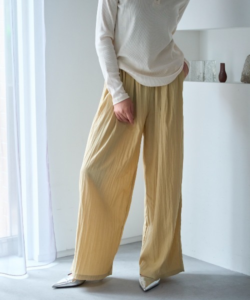 TRIANGLE PALETTE(トライアングルパレット)の「イージーワッシャーパンツ(その他パンツ・レディース・ブラック/ベージュ/ダークグレー/グレイッシュベージュ・FREE)」の15枚目の写真