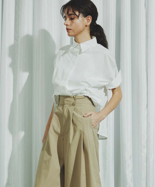 c/est(シーエ)の「c/est/シーエ LYDIA シャツブラウス 秋物 秋服 2026年秋冬(シャツ/ブラウス・レディース・オフホワイト・FREE)」の1枚目の写真