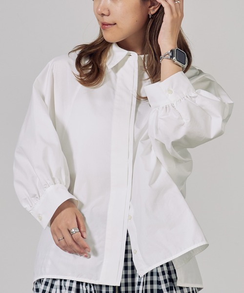 c/est(シーエ)の「c/est/シーエ LYDIA シャツブラウス 秋物 秋服 2026年秋冬(シャツ/ブラウス・レディース・オフホワイト・FREE)」の2枚目の写真
