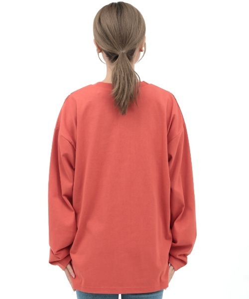 チチカカ（チチカカ）の「チマヨステッチロングTシャツ（Tシャツ/カットソー・レディース・ブラック/オフホワイト/レッド・FREE）」の11枚目の写真