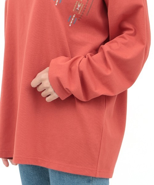 チチカカ（チチカカ）の「チマヨステッチロングTシャツ（Tシャツ/カットソー・レディース・ブラック/オフホワイト/レッド・FREE）」の13枚目の写真