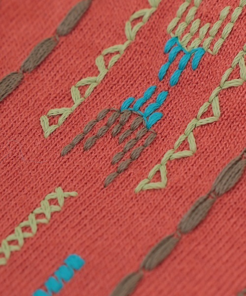 チチカカ（チチカカ）の「チマヨステッチロングTシャツ（Tシャツ/カットソー・レディース・ブラック/オフホワイト/レッド・FREE）」の17枚目の写真