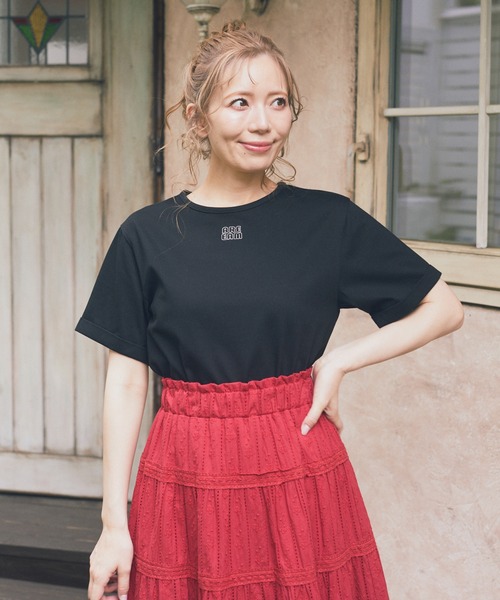 Areeam(アリーム)の「AREEAMロゴTシャツ(Tシャツ/カットソー・レディース・ブラック/オフホワイト・FREE)」の9枚目の写真