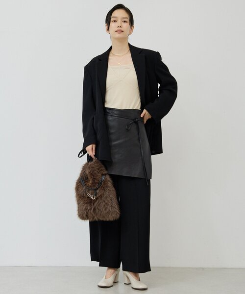 GALLARDAGALANTE（ガリャルダガランテ）の「レザーラップスカート（スカート・レディース・ブラック・FREE）」の11枚目の写真