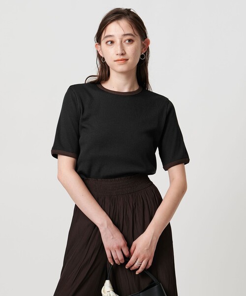 新品 UNITED ARROWS バイカラーリバーケープ ネイビー ブラック バイカラー リバー ケープ