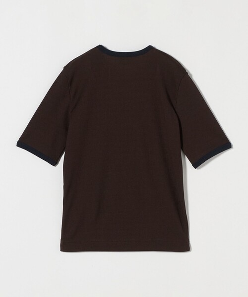 UNITED ARROWS（ユナイテッドアローズ）の「リブバイカラーパイピング ショートスリーブカットソー（Tシャツ/カットソー・レディース・オフホワイト/ダークブラウン/ワイン/ブラック/ダークグレー/その他2・FREE）」の14枚目の写真