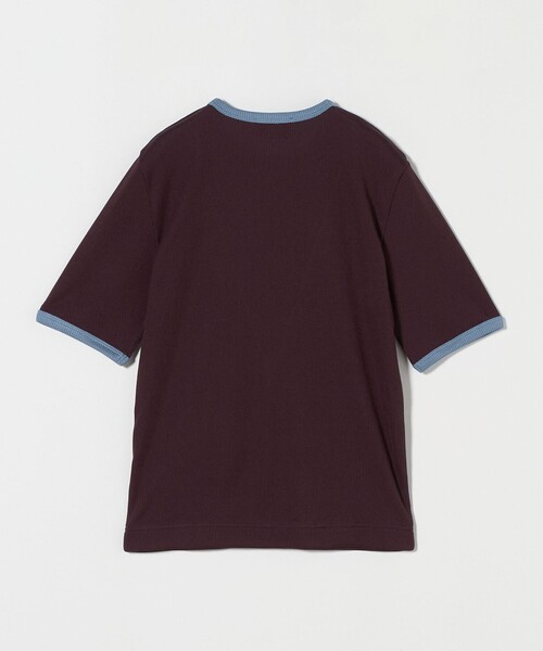 リブバイカラーパイピング ショートスリーブカットソー（Tシャツ