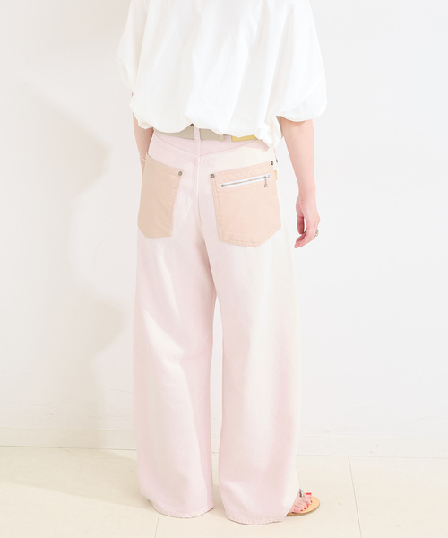 ベーセーストック デュ ジュール バレルレッグデニム36ホワイト 追加》ウォッシャブル / DU JOUR/デュ ジュール BARREL BAGGY