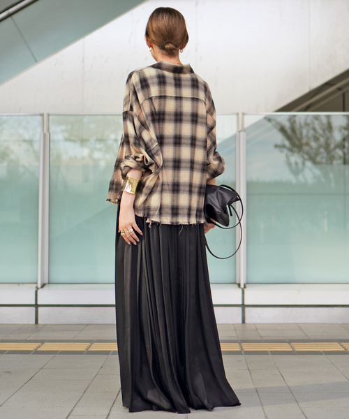 【新品未使用】AP STUDIO エアリーギャザースカート36 追加エアリーギャザースカート（ロング・マキシ丈スカート）｜AP