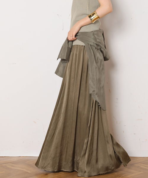 【新品未使用】AP STUDIO エアリーギャザースカート36 AP STUDIO スカート 追加エアリーギャザースカート : ZOZOTOWN