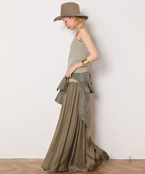 AP STUDIO（エーピーストゥディオ）の「追加エアリーギャザースカート（スカート・レディース・ブラック/カーキ・38/36）」の13枚目の写真