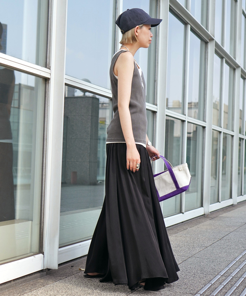 AP STUDIO（エーピーストゥディオ）の「追加エアリーギャザースカート（スカート・レディース・ブラック/カーキ・38/36）」の19枚目の写真