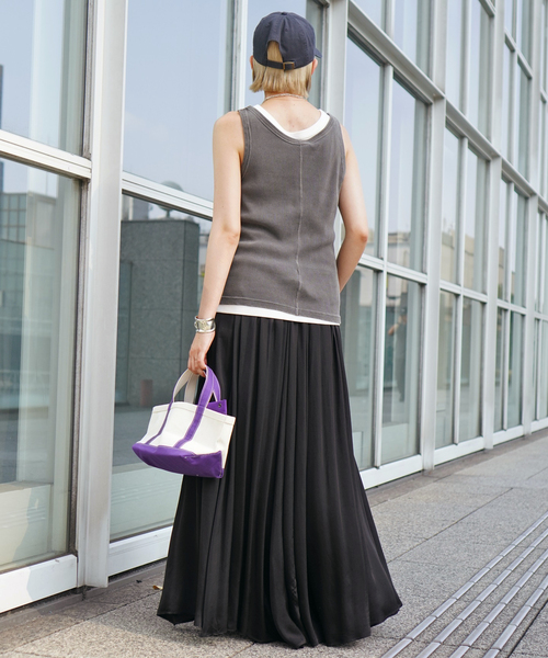 AP STUDIO（エーピーストゥディオ）の「追加エアリーギャザースカート（スカート・レディース・ブラック/カーキ・38/36）」の20枚目の写真