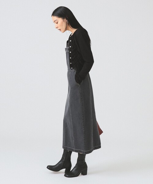 Ray BEAMS（レイビームス）の「デニム タイト キャミ ワンピース（ワンピース・レディース・ブラック/ブルー系その他4・0/1）」の5枚目の写真