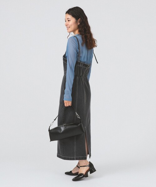 Ray BEAMS（レイビームス）の「デニム タイト キャミ ワンピース（ワンピース・レディース・ブラック/ブルー系その他4・0/1）」の11枚目の写真