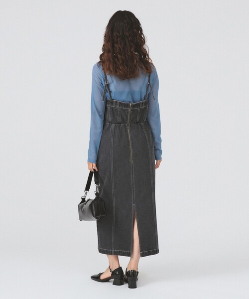 Ray BEAMS（レイビームス）の「デニム タイト キャミ ワンピース（ワンピース・レディース・ブラック/ブルー系その他4・0/1）」の12枚目の写真