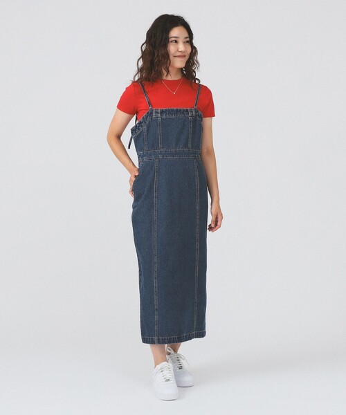 Ray BEAMS（レイビームス）の「デニム タイト キャミ ワンピース（ワンピース・レディース・ブラック/ブルー系その他4・0/1）」の13枚目の写真