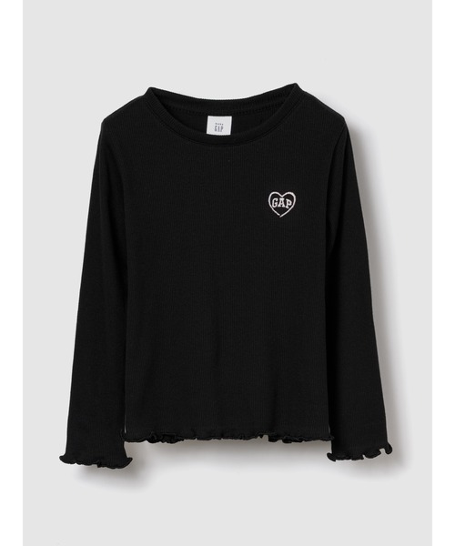 GAP(ギャップ)の「babyGap リブ クルーネックTシャツ(Tシャツ/カットソー・キッズ・アイボリー/ブラック/ピンク・80cm/90cm/95cm/100cm/105cm/110cm)」の2枚目の写真