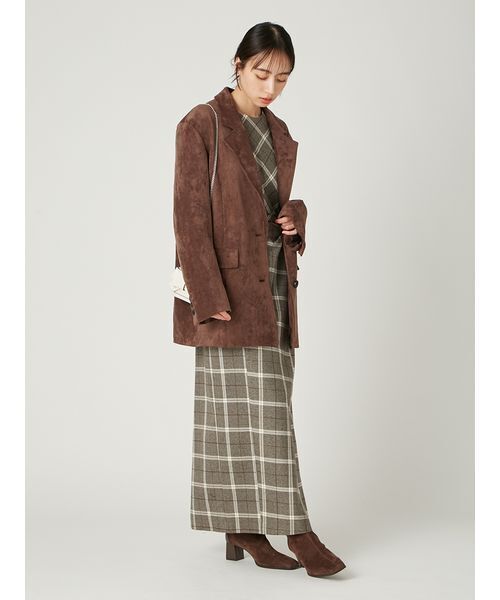 FRAY I.D（フレイアイディー）の「バリエレザーライクテーラードジャケット（テーラードジャケット・レディース・ベージュ/ブラウン/ブラック・0/1）」の10枚目の写真