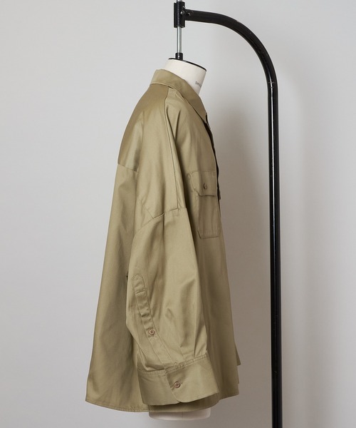 SHINYAKOZUKA（シンヤコヅカ）の「GIANT WORK SHIRT WITH DICKIES（カバーオール・メンズ・ダークネイビー/チャコール/ダークブラック/カーキ・MEDIUM/SMALL/LARGE/X-SMALL）」の8枚目の写真