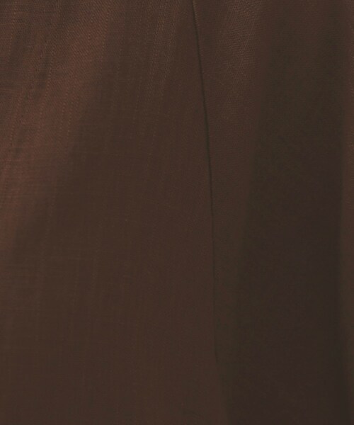 OPAQUE.CLIP(オペークドットクリップ)の「レーヨン麻キーネックワンピース【洗える】(ワンピース・レディース・ブラック/グリーン/ブラウン系その他・38/40/42)」の12枚目の写真