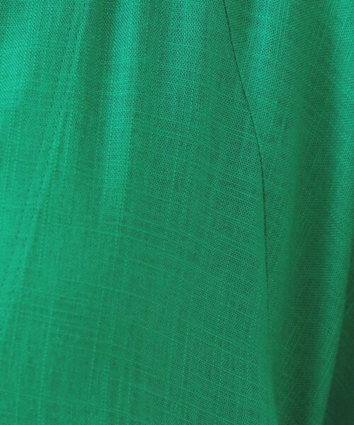 OPAQUE.CLIP(オペークドットクリップ)の「レーヨン麻キーネックワンピース【洗える】(ワンピース・レディース・ブラック/グリーン/ブラウン系その他・38/40/42)」の16枚目の写真
