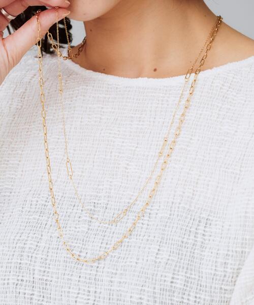 UNTITLED（アンタイトル）の「【ステンレス】ロングチェーンネックレス（ネックレス・レディース・ゴールド/シルバー・99）」の10枚目の写真