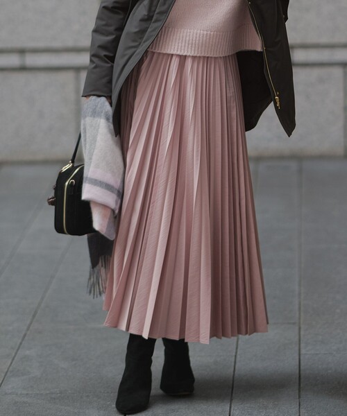 見上愛さん着用/CanCam11月号掲載】パウダリータイプライター プリーツ