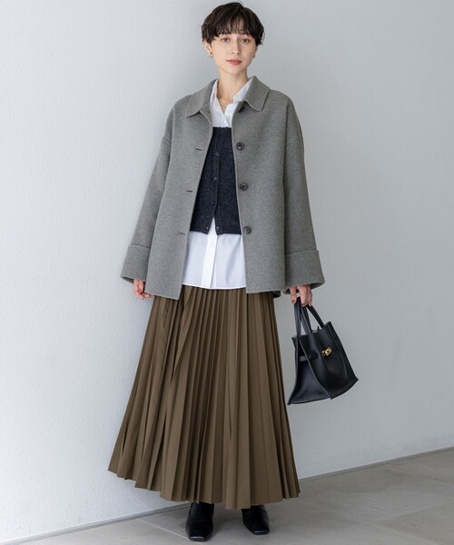 見上愛さん着用/CanCam11月号掲載】パウダリータイプライター プリーツ