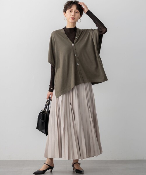 見上愛さん着用/CanCam11月号掲載】パウダリータイプライター プリーツ