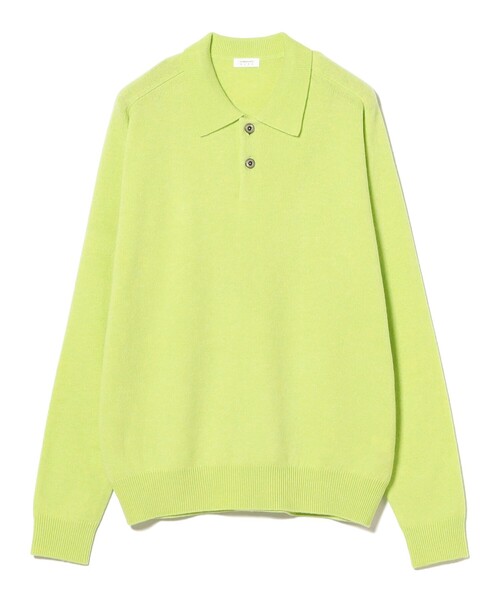 crepuscule（クレプスキュール）の「crepuscule / Knit Polo（ポロシャツ・メンズ・ミント/ブルー・XL/L/M）」の3枚目の写真