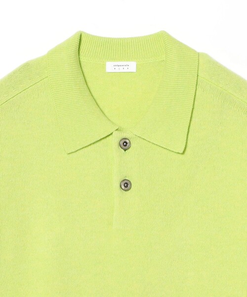crepuscule（クレプスキュール）の「crepuscule / Knit Polo（ポロシャツ・メンズ・ミント/ブルー・XL/L/M）」の4枚目の写真