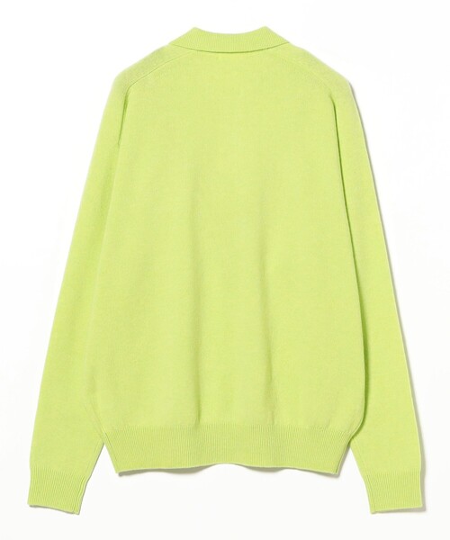 crepuscule（クレプスキュール）の「crepuscule / Knit Polo（ポロシャツ・メンズ・ミント/ブルー・XL/L/M）」の6枚目の写真