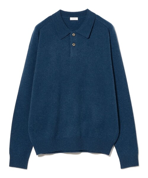 crepuscule（クレプスキュール）の「crepuscule / Knit Polo（ポロシャツ・メンズ・ミント/ブルー・XL/L/M）」の8枚目の写真