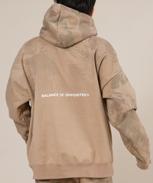 RVCA（ルーカ）の「RVCA/ルーカ WRWB FADE HD　 パーカー BF042-014（パーカー・メンズ・カーキブラウン/スミクロ/オートミール・M/XL/L）」の2枚目の写真