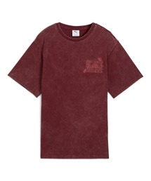 PUMA（プーマ）の「PUMA プーマ ウィメンズ グラフィック パラダイス マインドセット ウォッシュド リラックスド 半袖 Tシャツ（Tシャツ/カットソー）」