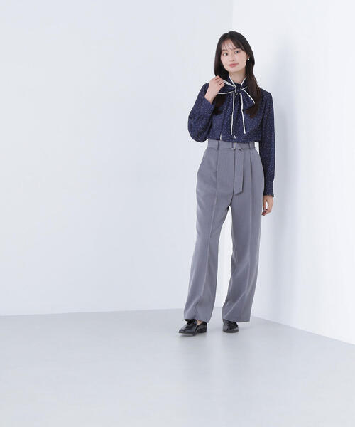 NATURAL BEAUTY BASIC(ナチュラルビューティーベーシック)の「◇ドットバイカラーボウタイブラウス(シャツ/ブラウス・レディース・ベージュ系その他/ブルー系その他6/レッド系その他6・SMALL/MEDIUM)」の15枚目の写真