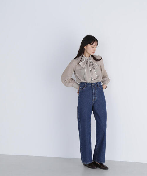 NATURAL BEAUTY BASIC(ナチュラルビューティーベーシック)の「◇ドットバイカラーボウタイブラウス(シャツ/ブラウス・レディース・ベージュ系その他/ブルー系その他6/レッド系その他6・SMALL/MEDIUM)」の11枚目の写真