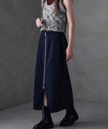 etoll. | リバーシブルバイカラーZIPタイトスカート(スカート)