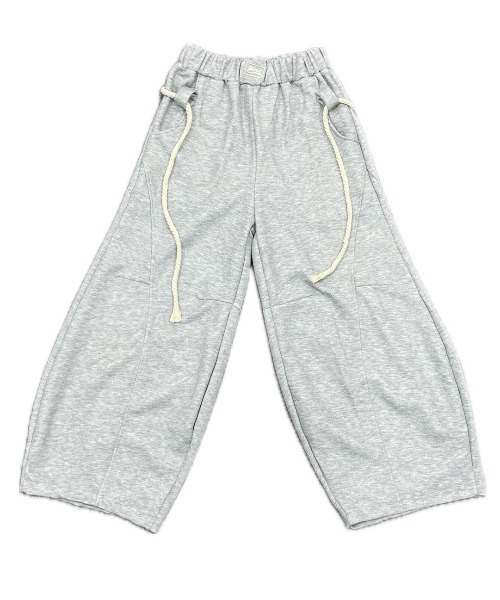 Never mind the XU / Chikashitsu+（ネバーマインド ザ エックスユー / チカシツプラス）の「【Nerd out XU】waist rope loose sweat pants / 【ナードアウトエックスユー】ウエストロープルーズスウェットパンツ <着用動画あり>（スウェットパンツ・メンズ・ブラック/グレー/杢グレー・L/XXL）」の3枚目の写真