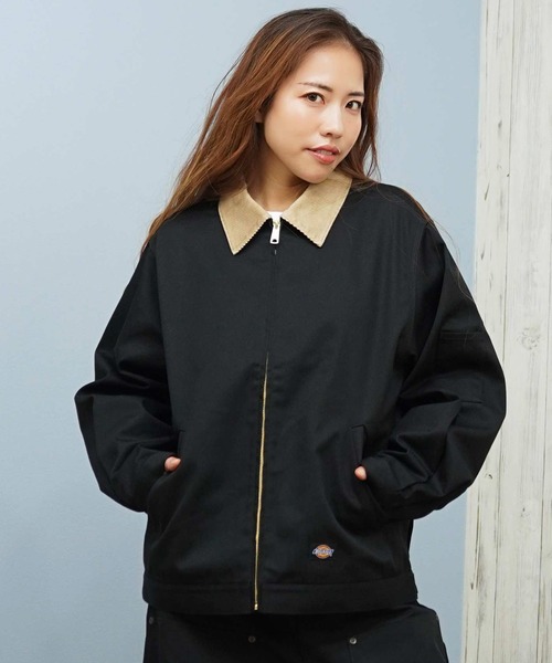 Dickies ブラック ジャケット ブルゾン L ワークジャケットLEVI’S ディッキーズ Dickies 【Dickies/ディッキーズ】ZIP ジャケット