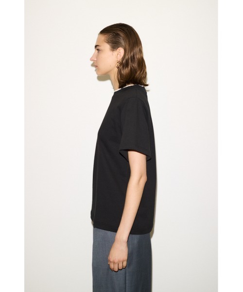 THROW by SLY(スローバイスライ)の「THROW PADDED T/SH パッド ティーシャツ Tシャツ 半袖 夏服 秋服(Tシャツ/カットソー・レディース・ブラウン/ブラック・FREE)」の6枚目の写真