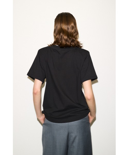 THROW by SLY(スローバイスライ)の「THROW PADDED T/SH パッド ティーシャツ Tシャツ 半袖 夏服 秋服(Tシャツ/カットソー・レディース・ブラウン/ブラック・FREE)」の7枚目の写真