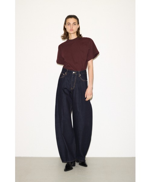 THROW by SLY(スローバイスライ)の「THROW PADDED T/SH パッド ティーシャツ Tシャツ 半袖 夏服 秋服(Tシャツ/カットソー・レディース・ブラウン/ブラック・FREE)」の9枚目の写真